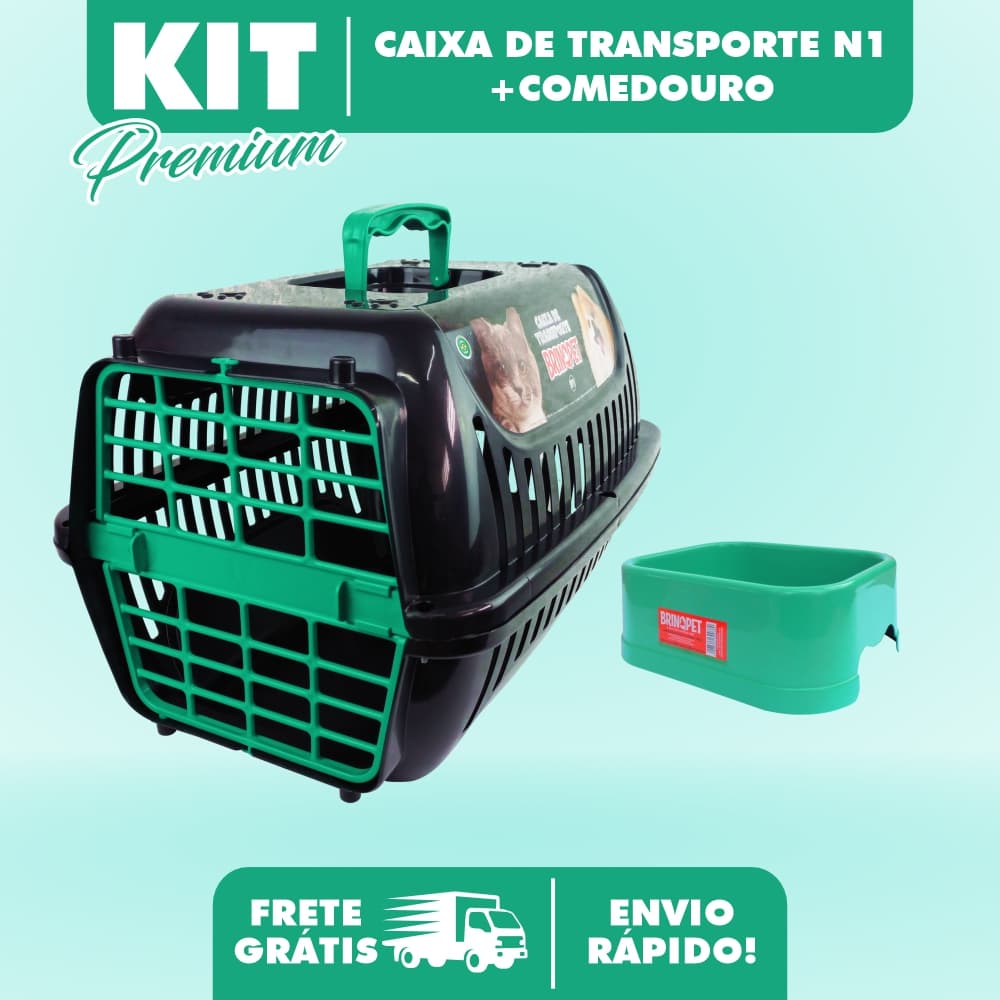 Caixa de Transporte N1 para cachorro Coelho gato e hamister Premium - Brinqpet