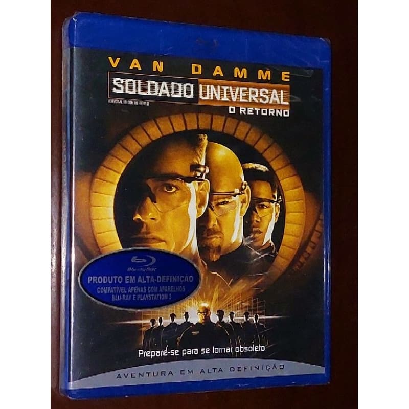 blu ray soldado universal Van Damme Lacrado raridade
