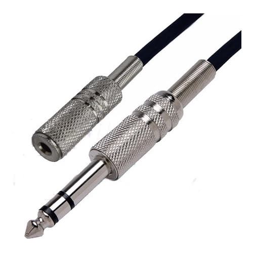 Cabo Extensor P2 Femea P10 Stereo 5 M J2 Fone De Ouvido retorno