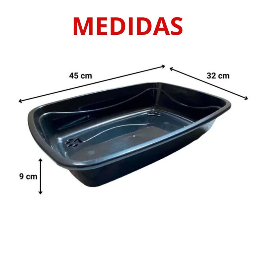 Caixa de Areia Para Gatos Luxo Patas Pet Injet Azul, vermelho, preto, roxo e rosa