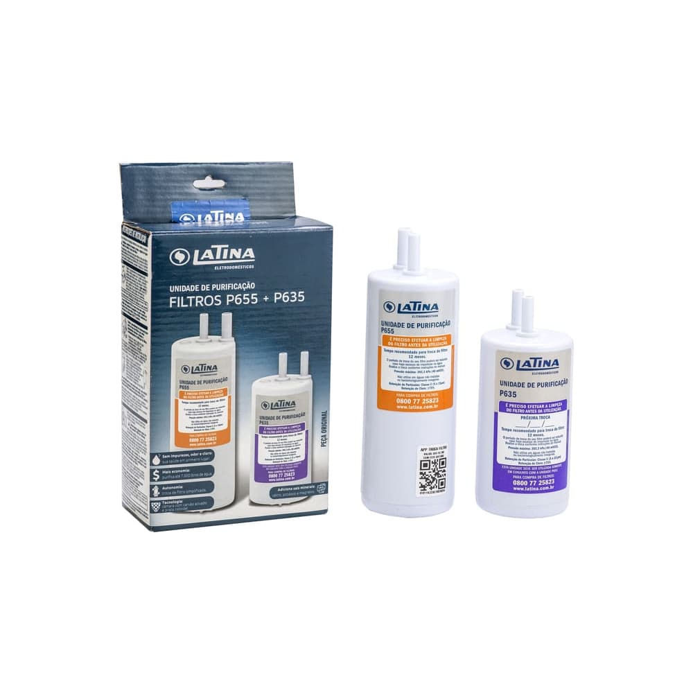 Refil Filtro De Água Latina P655 E P635 Original