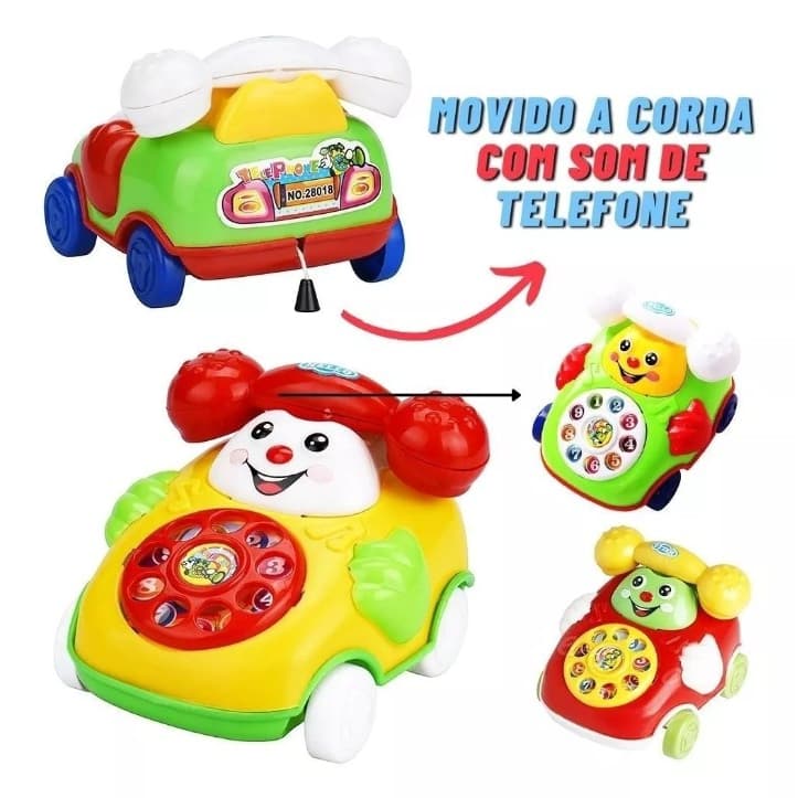 Brinquedos de Criança Telefone  Com   Som Celular  Presente  brinquedo a corda Bebê