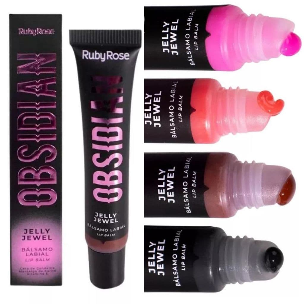 Batom Lip Balm Jelly Jewel Obsidian Ruby Rose