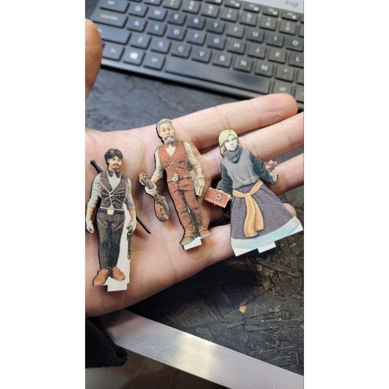 Kit 3 Tokens Personalizaveis RPG - MDF Estampado