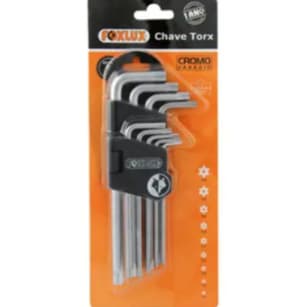 Chave torx c/guia crv t10/t50 jg 9pc