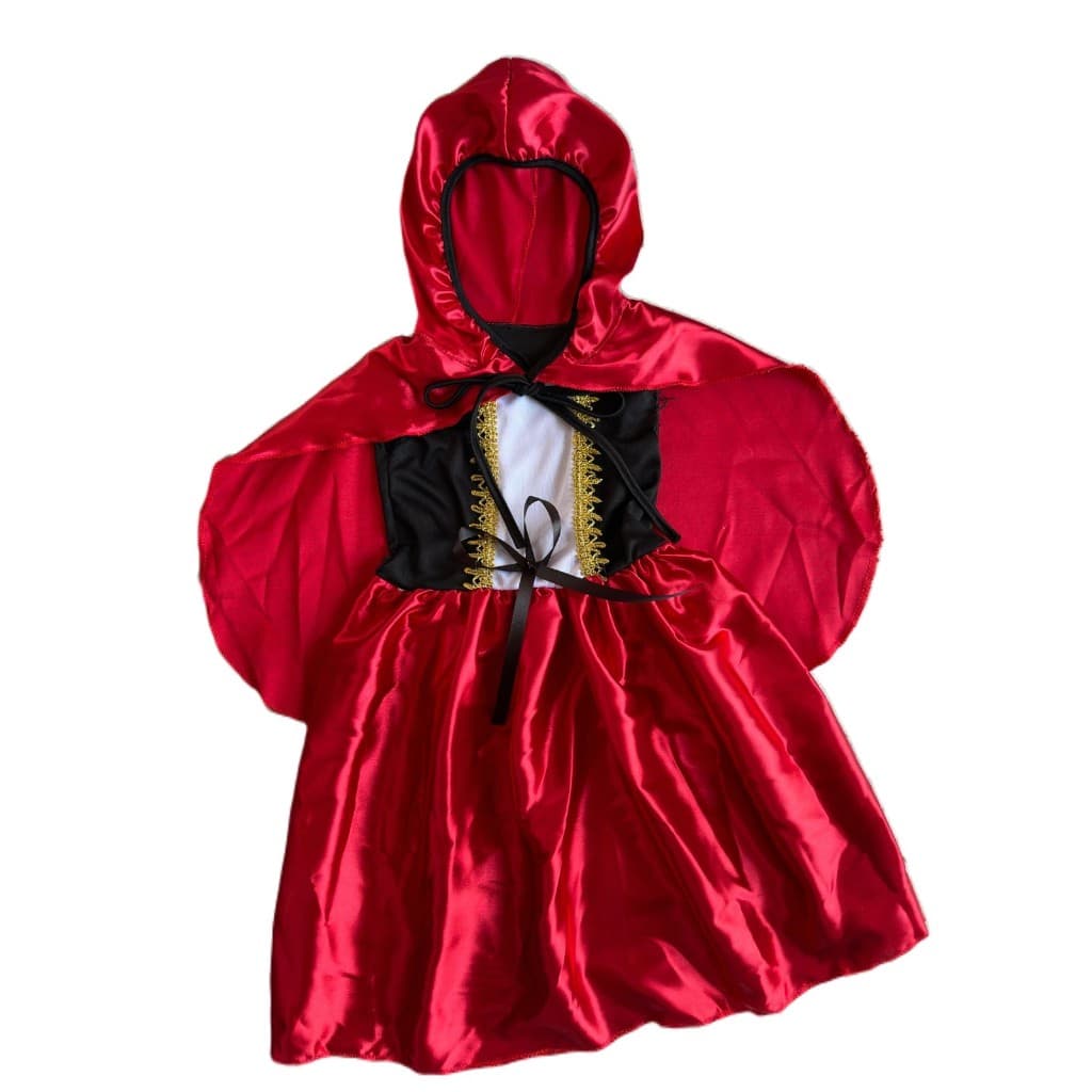 Fantasia da chapeuzinho vermelho infantil com capus