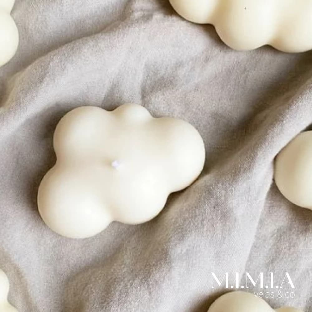 Mini Vela Nuvem Kit com 4 Cera de coco e Cera de Palma Aromática Perfumada 100% Vegetal Artesanal