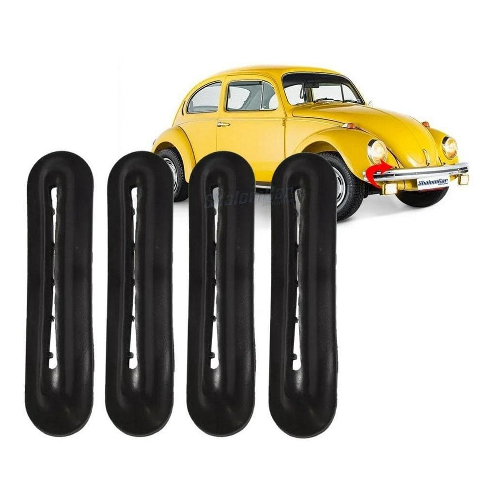 Kit Com 4 Borracha Vedação Parachoque Fusca 70/77