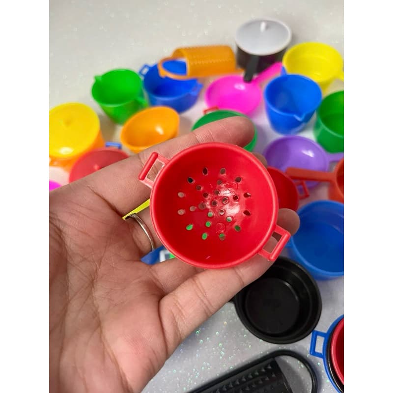Kit 24 Pecas Panelinhas Mista de Brinquedo Mini Infantil Cozinha Divertida Coloridas