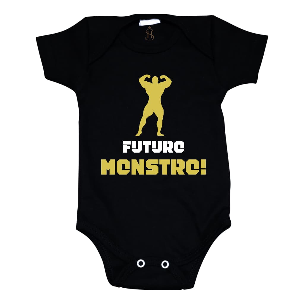 Body Bebê Academia Futuro Monstro