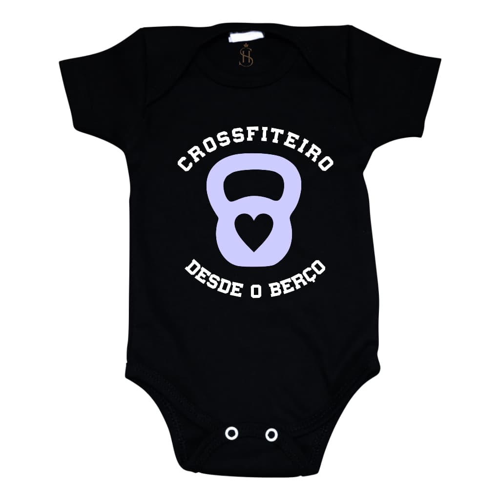 Body Infantil Bebê Frase Crossfiteiro Desde o Berço