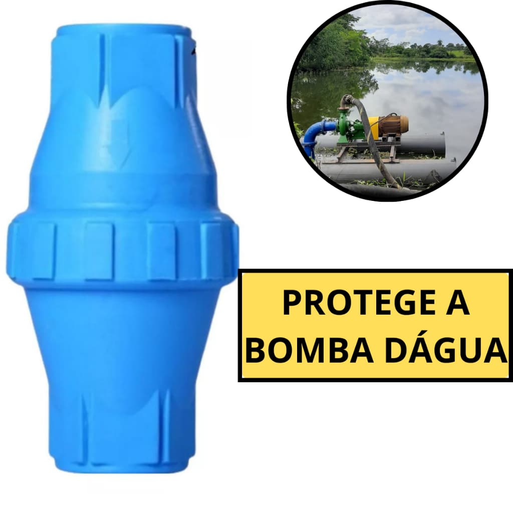 VALVULA DE RETENÇÃO DE ÁGUA 3/4" PROTEGE A BOMBA DÁGUA