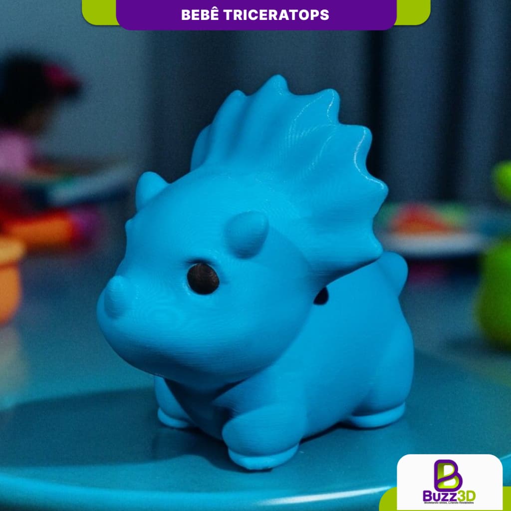 Bebê Triceratops em 3D - Buzz3D