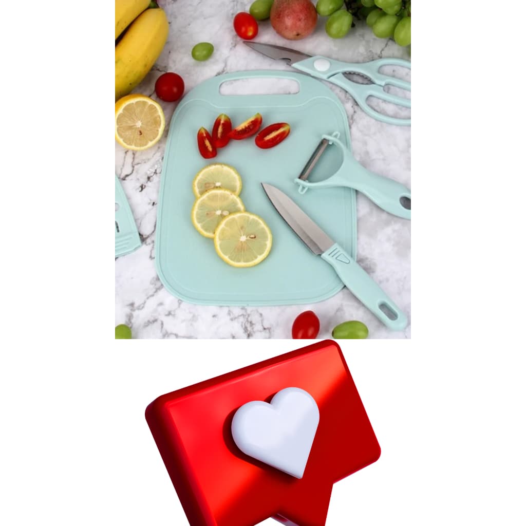 Jogo kit Faca Tesoura Descascador de Legumes Utensílios para Cozinha Gourmet
