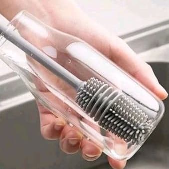 ESCOVA DE LAVAR GARRAFA MAMADEIRA COPO TAÇA SILICONE