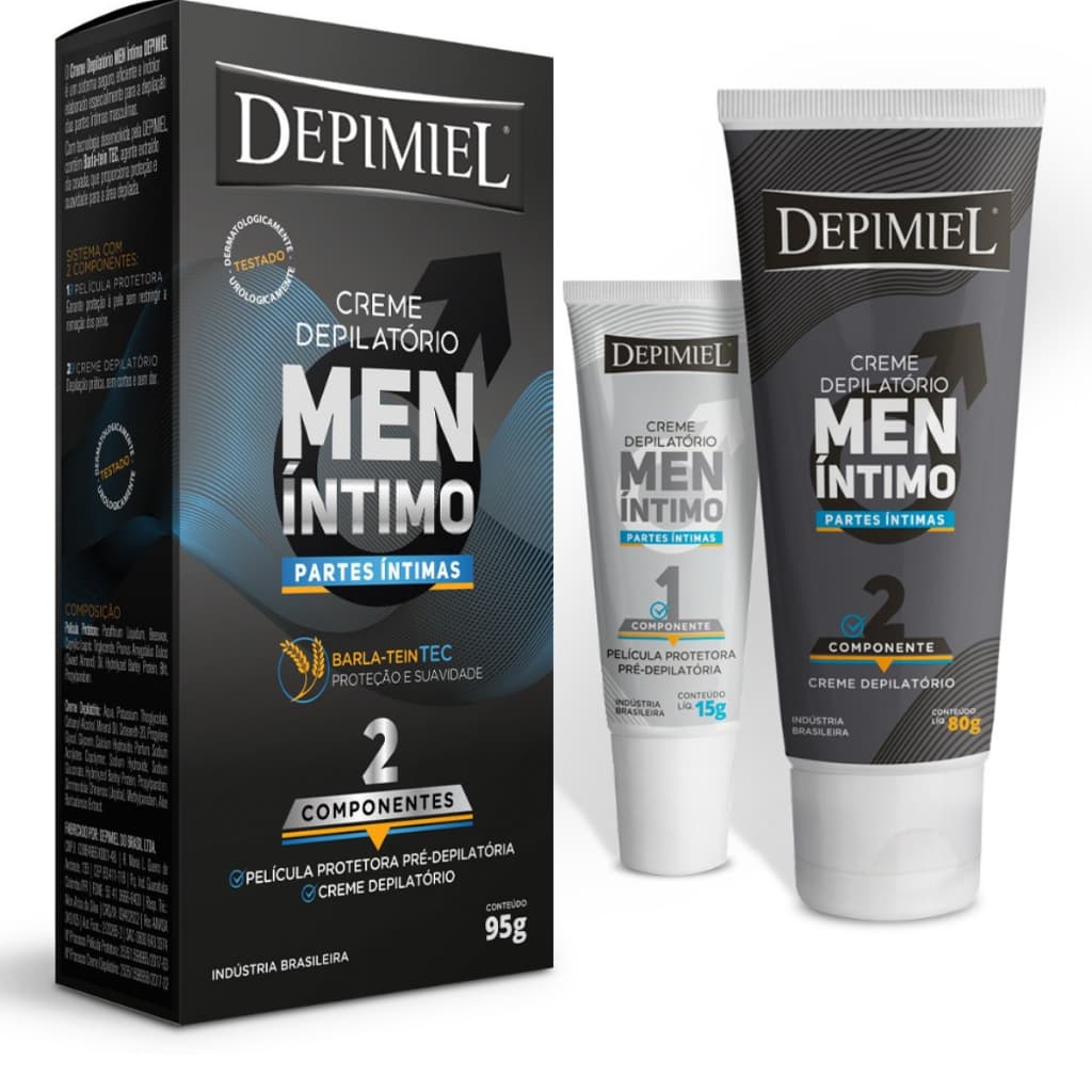 Creme Depilatório Men Íntimo Depimiel 85g Depilação Masculina