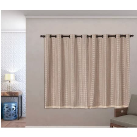 CORTINA BLECAUTE BLACKOUT JANELA VOIL XADREZ 2,80X1,80 - ILHÓS CROMADO
