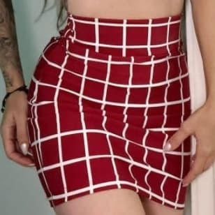 Saia Moda Feminina Casual Moderna Várias Cores