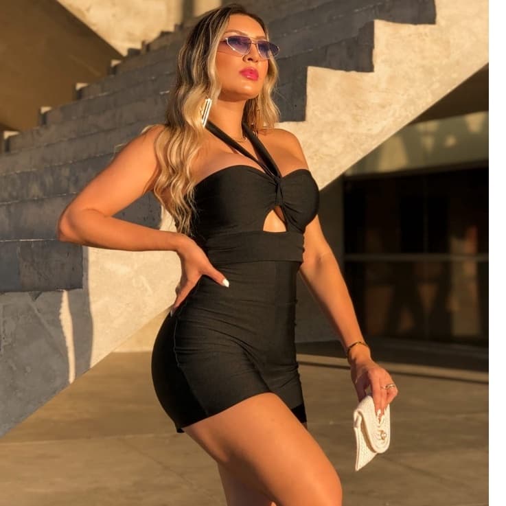 Macaquinho Em Suplex Com Bojo - Moda Feminina - Varias Cores