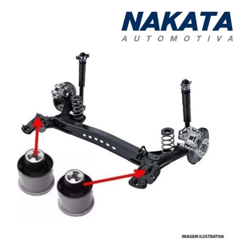 2 Buchas Nakata do Eixo Traseiro Vw Golf 1999 2000 2001 2002 2003 2004 2005 2006 2007 2008 2009 2010 2011 2012 2013