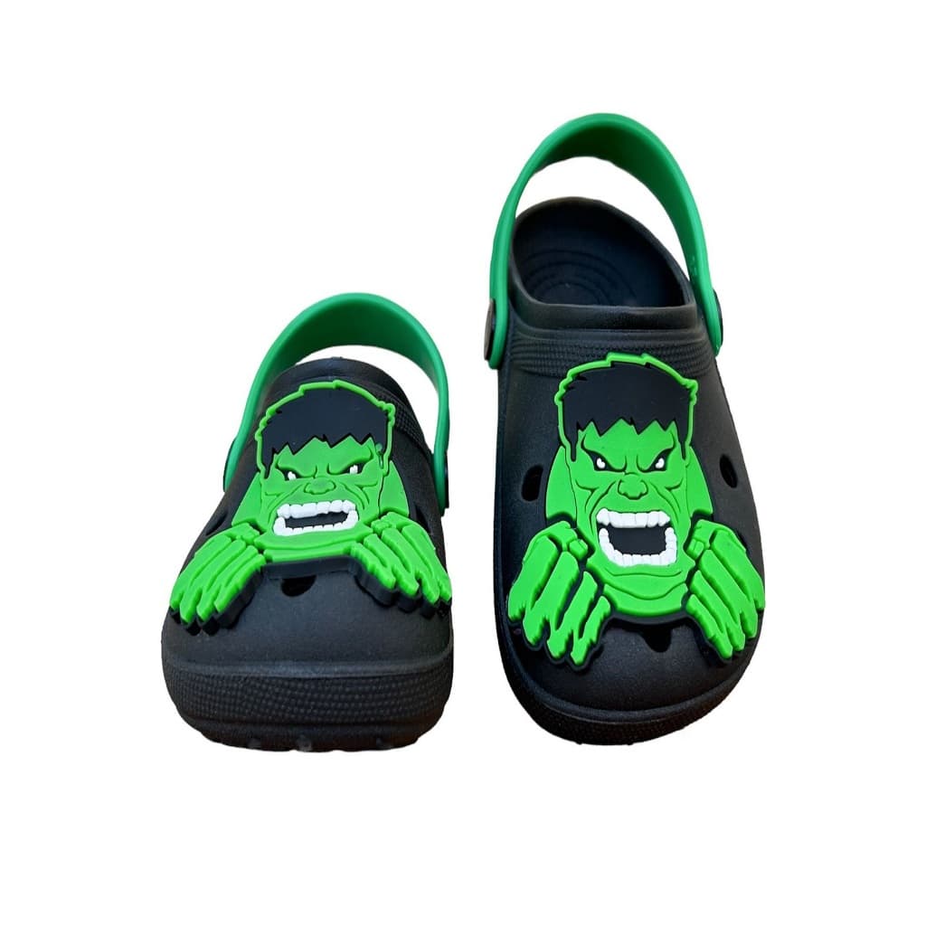 Babuche Infantil Menino Super Heroi Macio Leve Confortavel Personagem Verde Forte Hulk