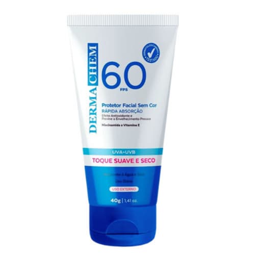 Protetor Solar para Rosto e Colo FPS 60 Dermachem - 40g
