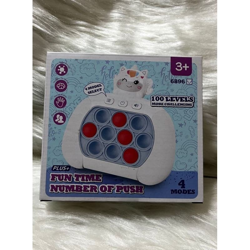 Jogo Pop IT Eletrônico Game Sensorial Fidget Toys Push Bubbles Console Interativo Brinquedo   Alívio
