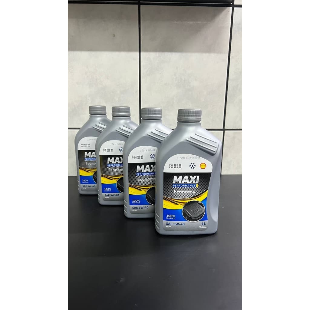 Kit Oleo De Motor Volkswagen Original 502 505 maxi Shell 5w40 API-SN 100% Sintético 4 LITROS