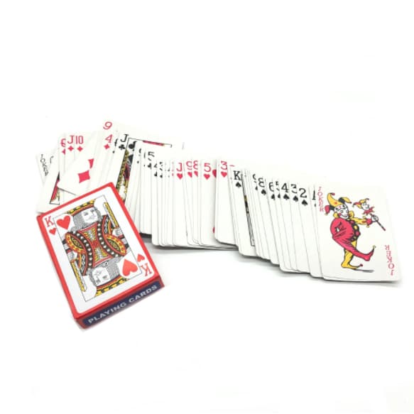 Baralho de Cartas de Papel 54 Cartas Jogos em Família Diversão