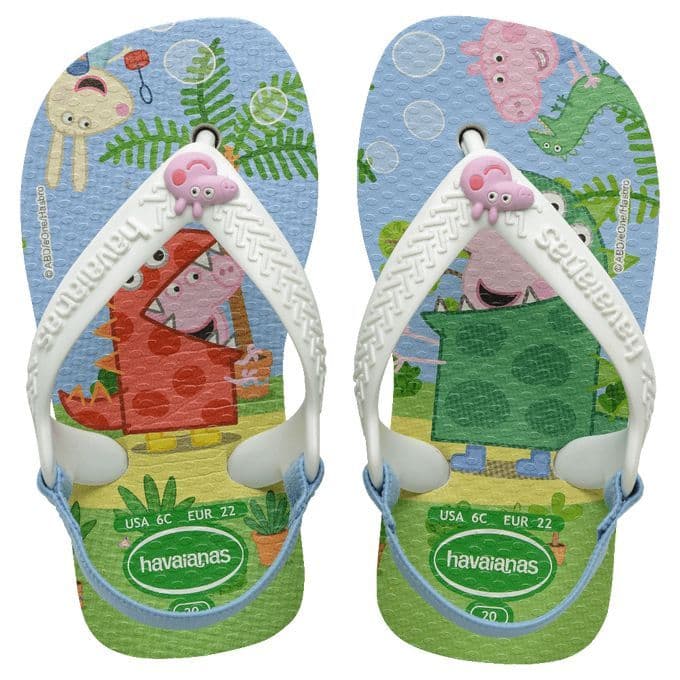 Chinelo Havaianas Baby George Pig Heróis Batman Coringa Homem Aranha Orig Infantil Elastico Menino