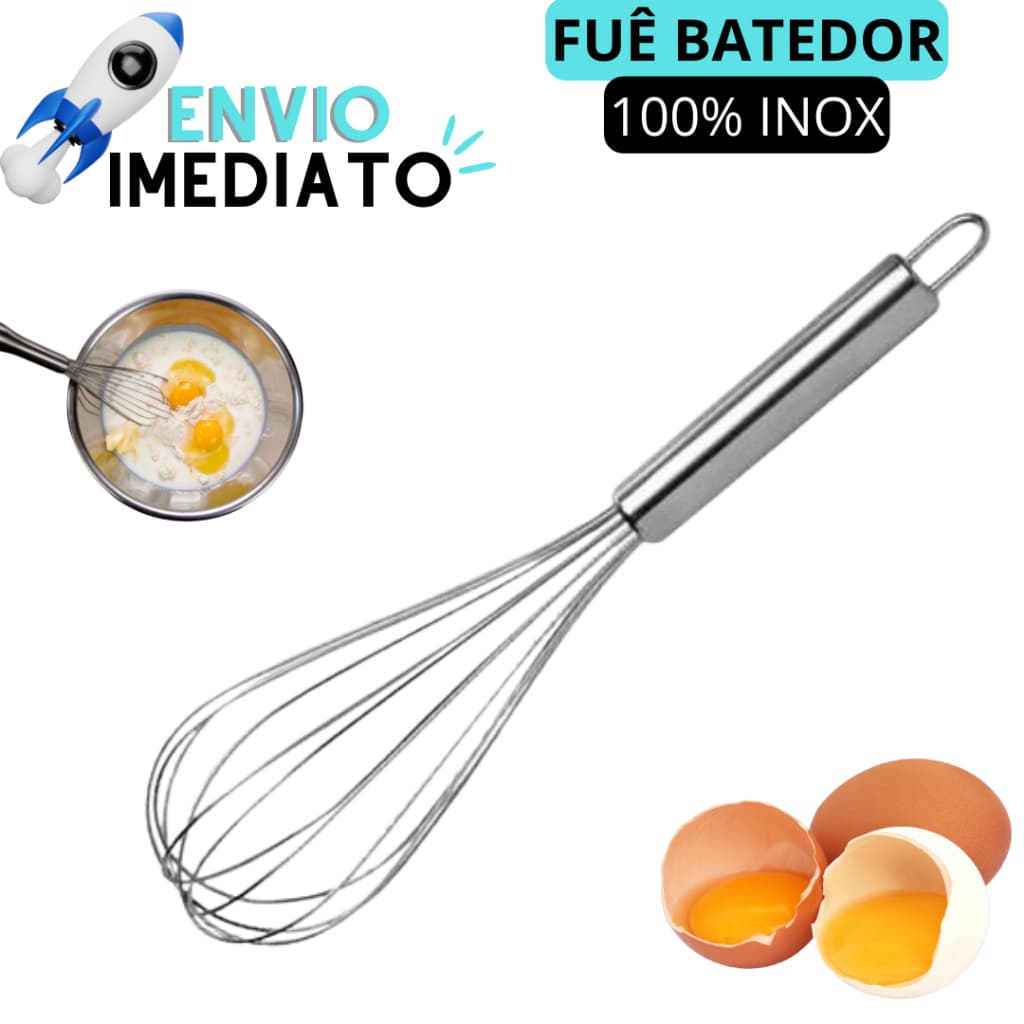 Fuê Batedor Manual Para Bolos e Receitas Confeitaria Para Massas Batedor de Ovos Claras em Neve Fouet