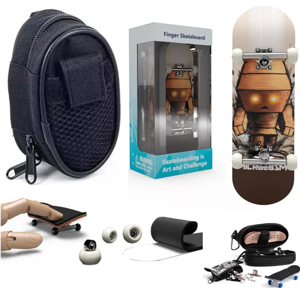 Skate De Dedo Fingerboard Profissional + Bag Para Skate Dedo