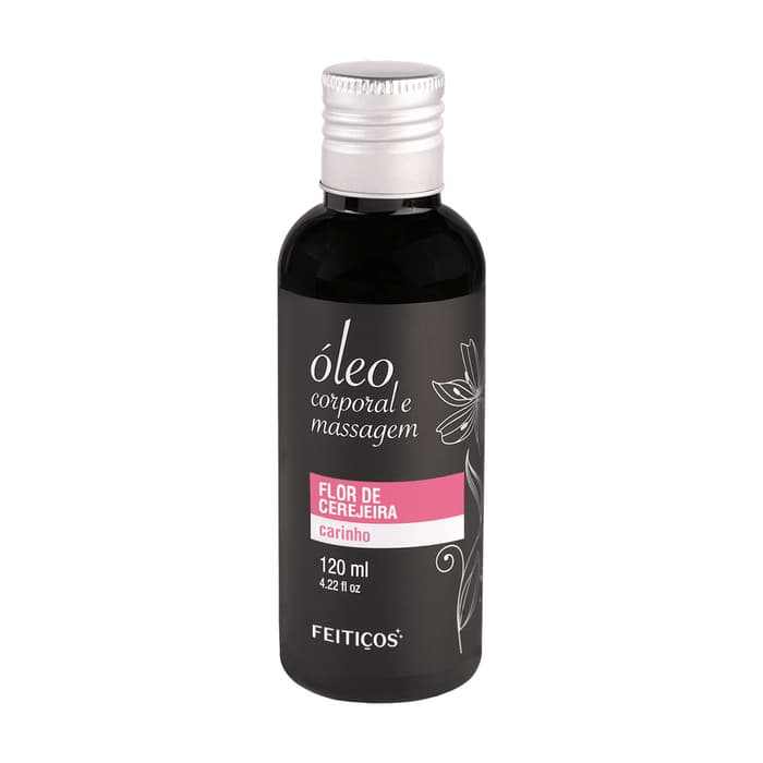 Óleo Feitiços Aromático Massagem Tântrica Nuru Aroma Flor de cerejeira 120ml
