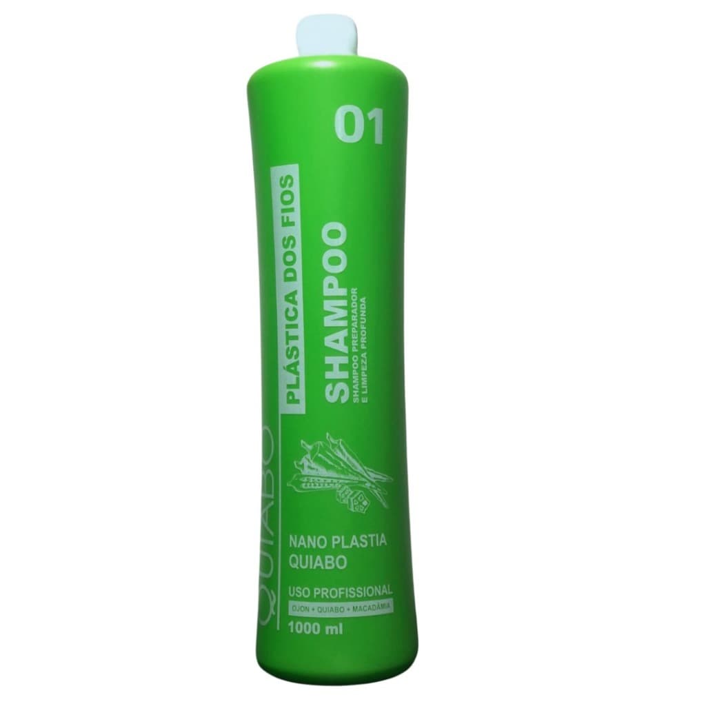Shampoo Anti-resíduos (passo 1) Quiabo dos fios 1L