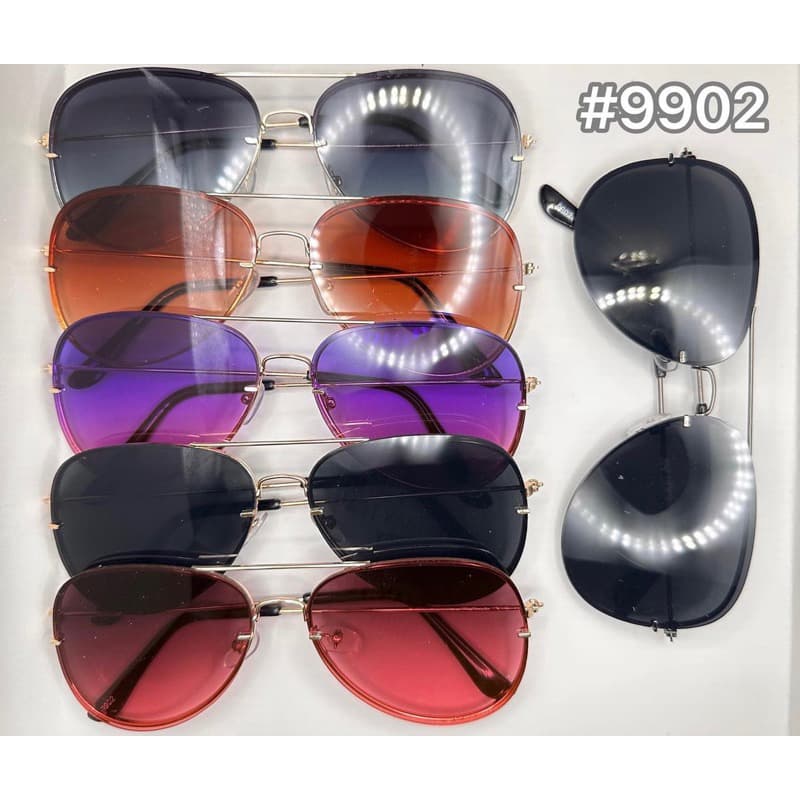 Óculos de Sol Adulto ponto dupla com Proteção UV400 Várias Cores Lançamento