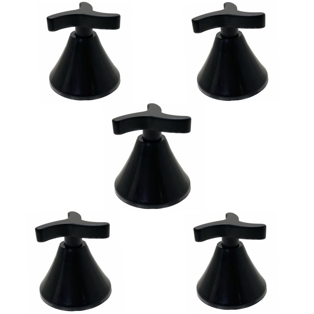 Acabamento Preto Para Registros Base  19 Estria Docol Pressão ou Gaveta 1/2" ou 3/4"