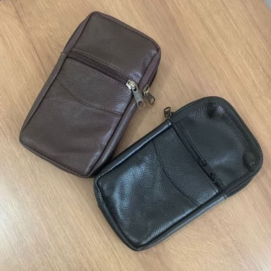 Pochete Masculina Cintura Em Couro legítimo