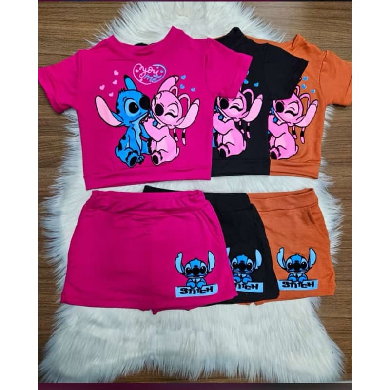 Conjunto Stitch Short Saia 6 ao 16!
