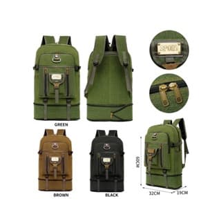 Mochila Sport Lona Unissex Grande 50l com Altíssima Qualidade e Resistente