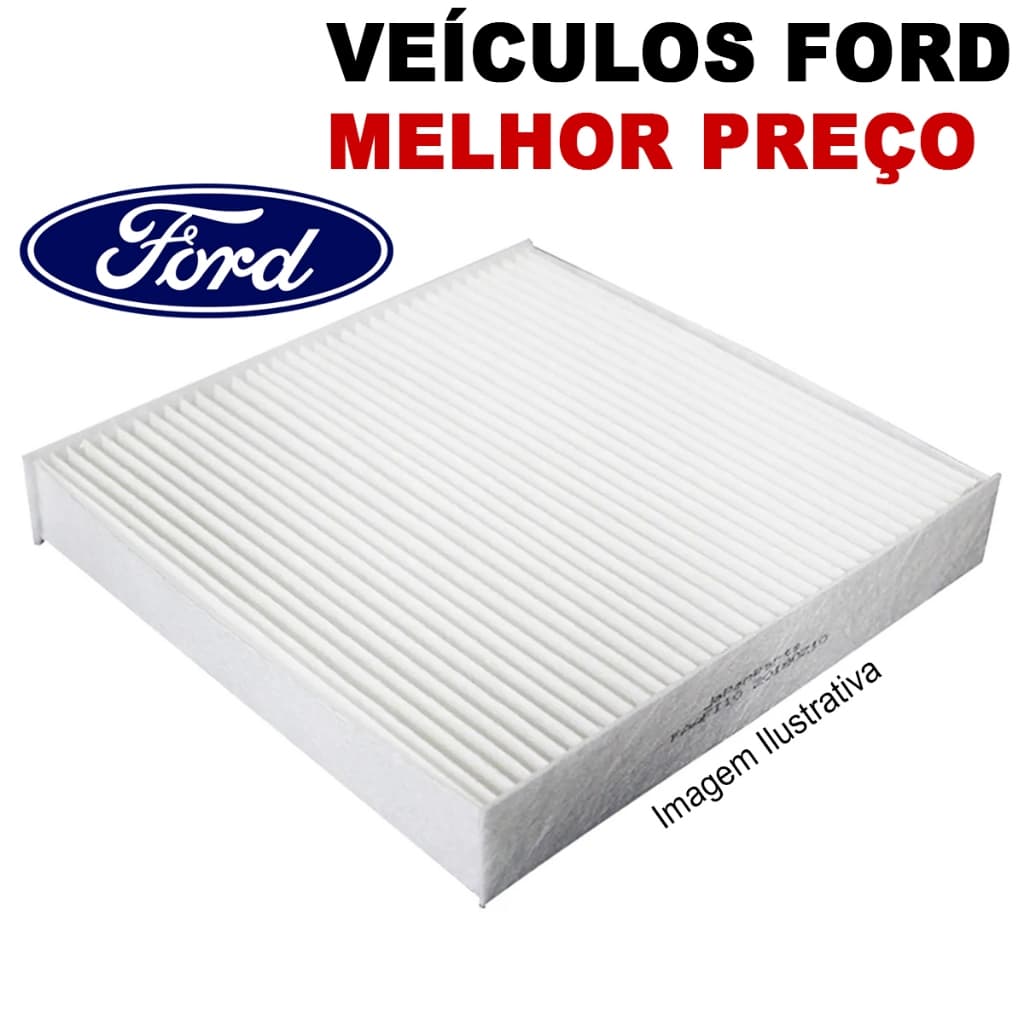 Filtro Ar Condicionado Cabine Anti Pólen FORD New Fiesta Ecosport New Ecosport Novo Ka
