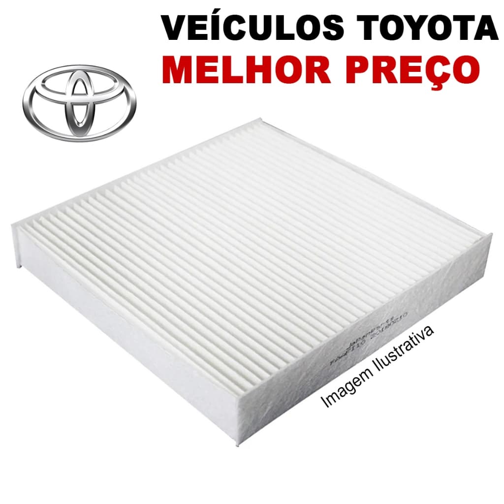 Filtro Ar Condicionado Cabine Anti Pólen TOYOTA Etios Todos 2012 2013 2014 2015 2016 2017 2018 ...
