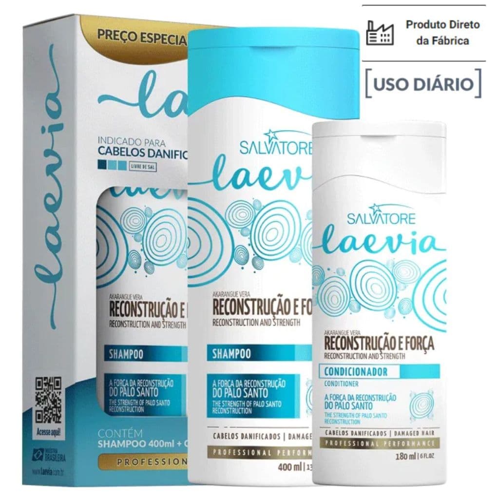 Salvatore - Laevia Akarangue Vera - Kit shampoo 400ml + condicionador 180ml