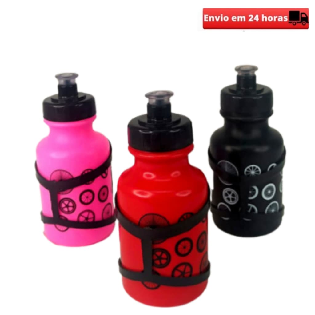 Garrafinha Caramanhola Squeeze 300ml Bike Infantil C/suporte