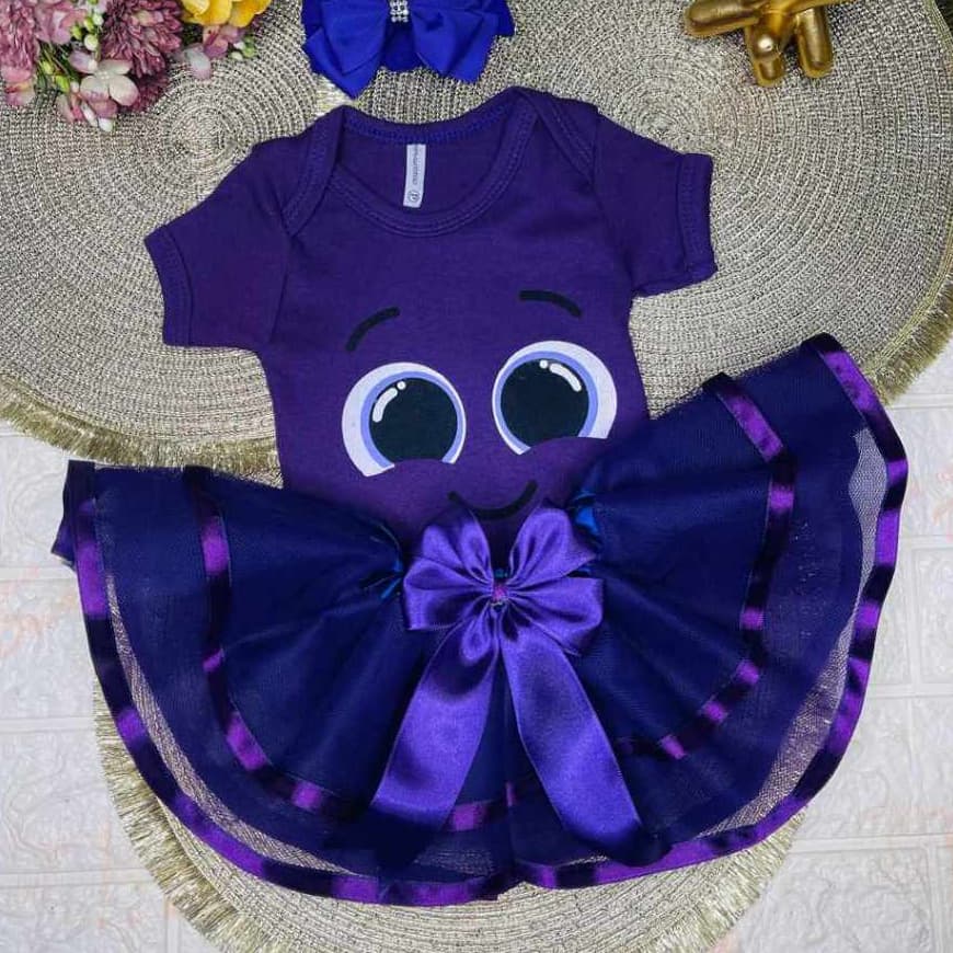 Body Mesversario Bolofofo Body Infantil Estampado 100% Algodão