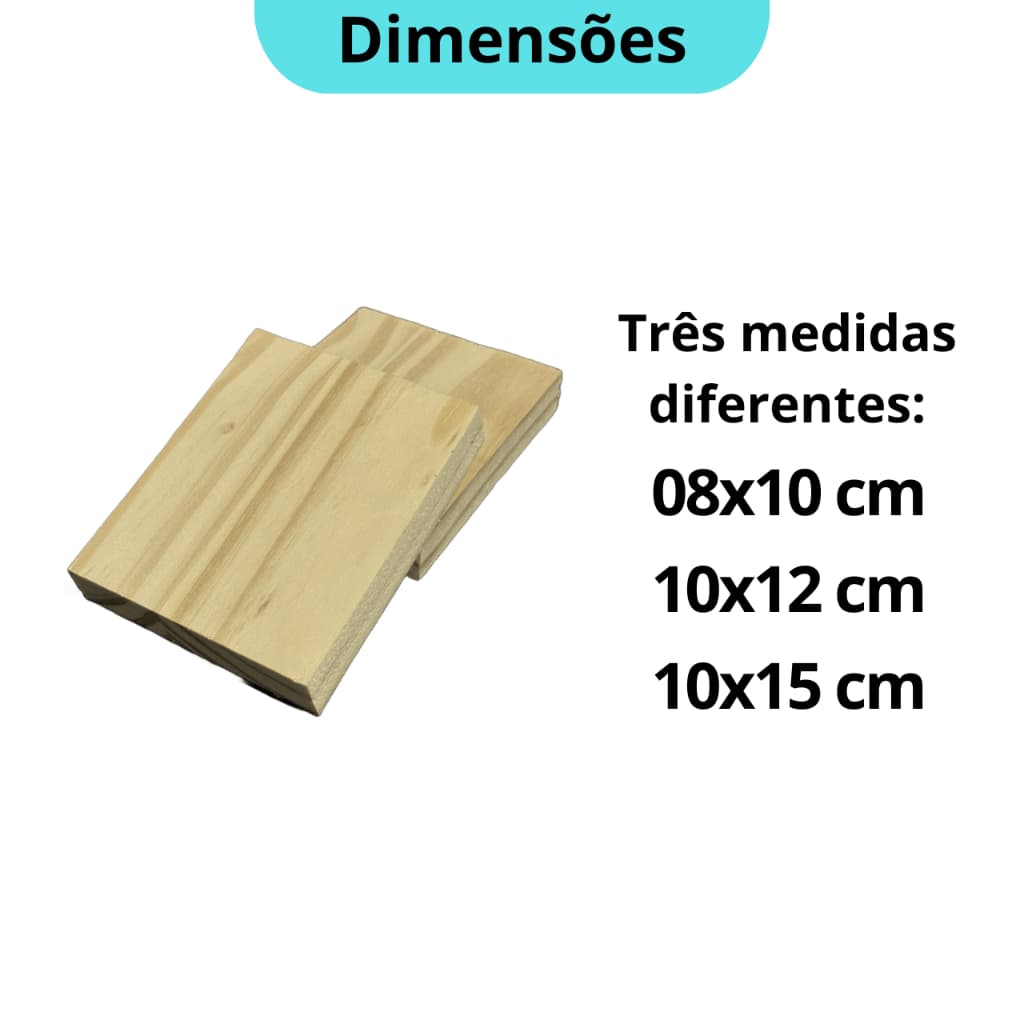 KIT 10 Tábuas Madeira Pinus Para Artesanato