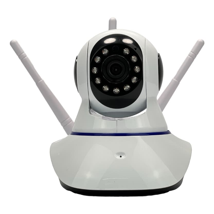 Câmera De Segurança Wifi Ip 3 Antenas Full Hd Infravermelho