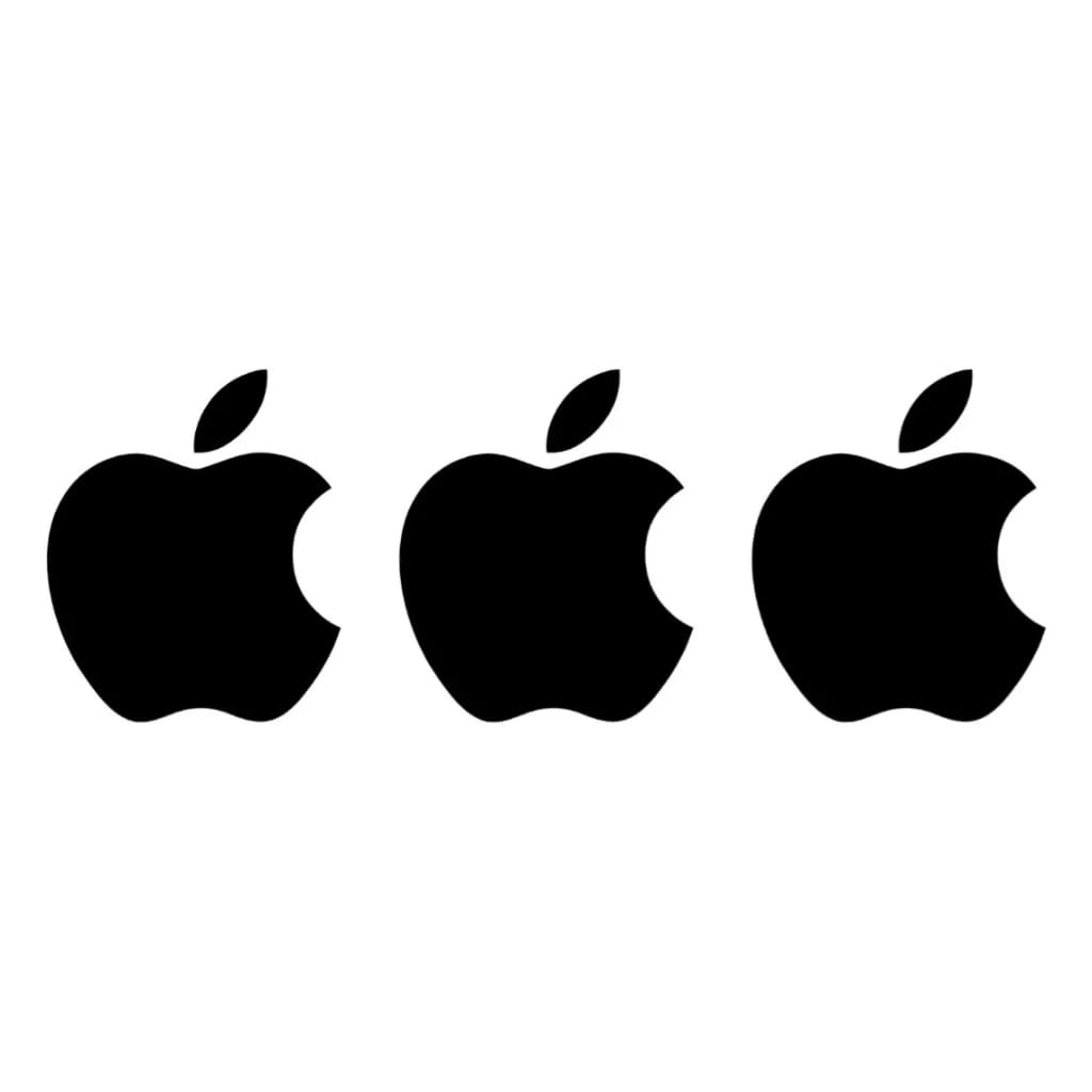 Adesivo iPhone Apple Celular Moto Carro - Kit Com 3 Maçã