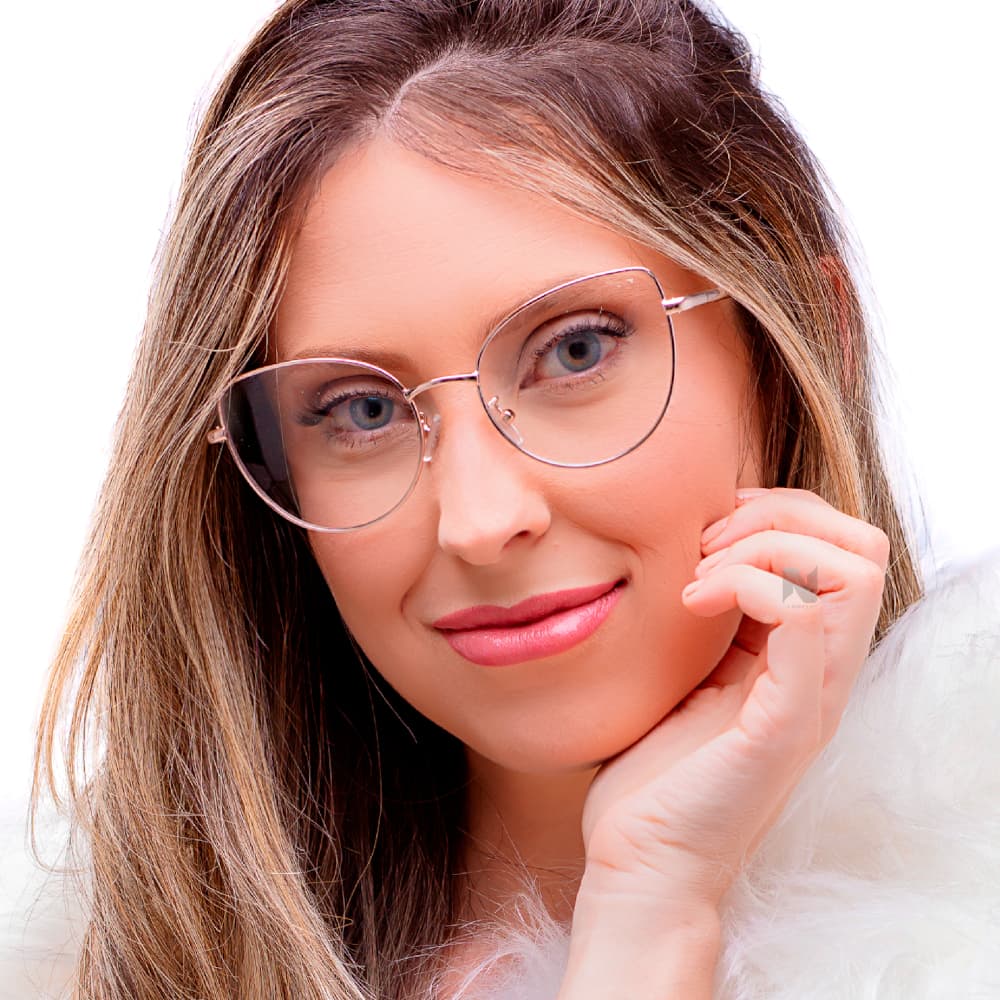 Armação de Óculos para Grau Feminino Gatinho Gotinha – Estilo Elegante com Proteção UV400