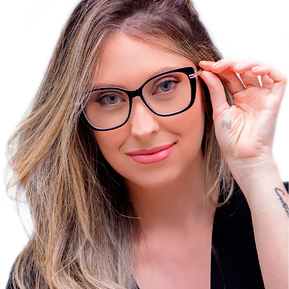 Armação de Óculos para Grau Feminina Estilo Gatinho - Elegância e Moda em Cada Detalhe