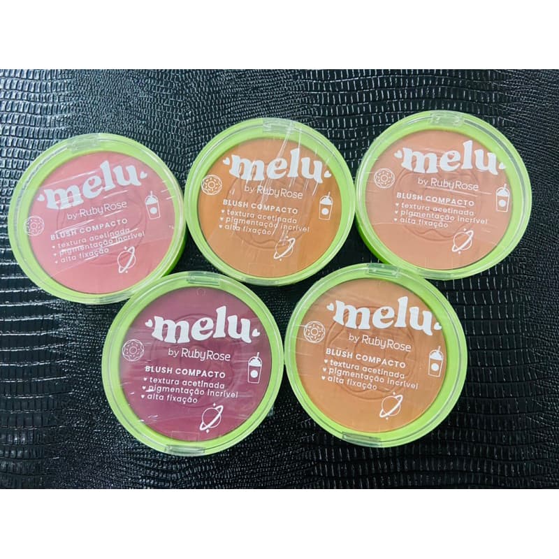 Blush Compacto Melu RubyRose Facial Make Maquiagem